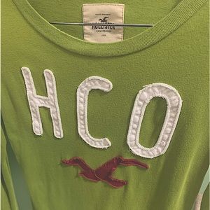 Vintage Hollister : long sleeve lime green with HCO logo  causal  size small
